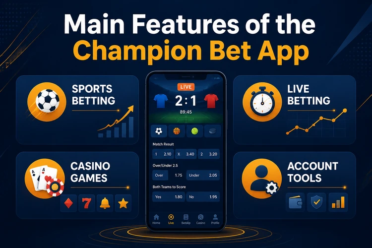 Main Features of the Champion Bet App
